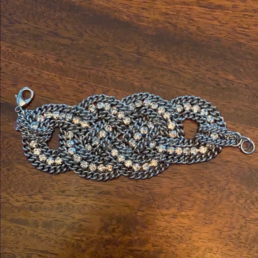 Stella & Dot Silver Cuff Bracelet